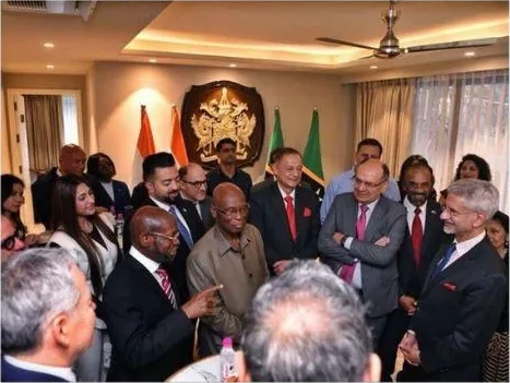 Guests gathered at the High Commission reception