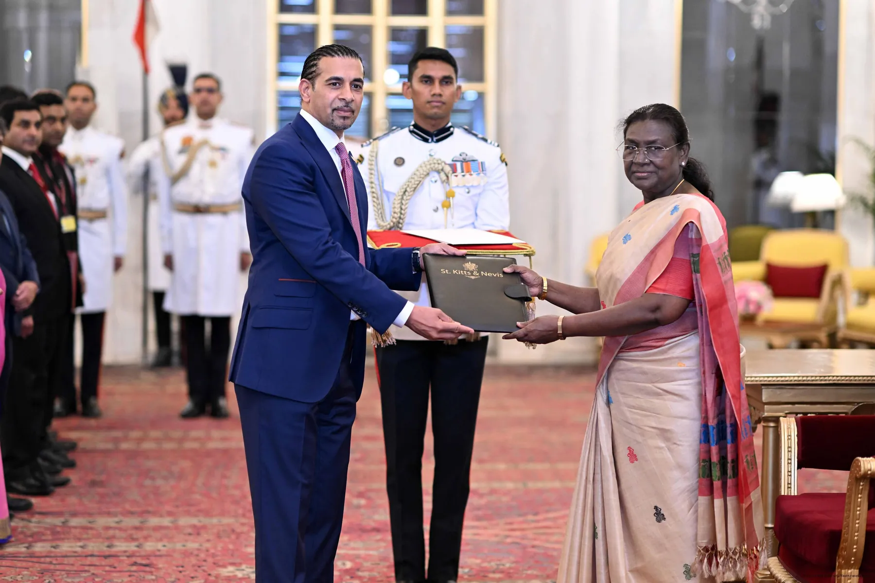 Credentials ceremony at Rashtrapati Bhavan